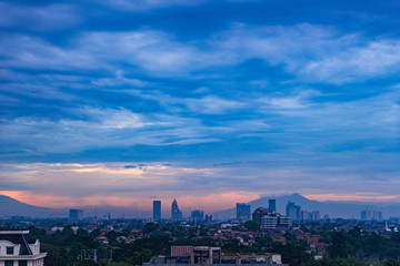 Volcano Sunrise in Jakarta