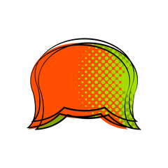 Isolated comic speech bubble