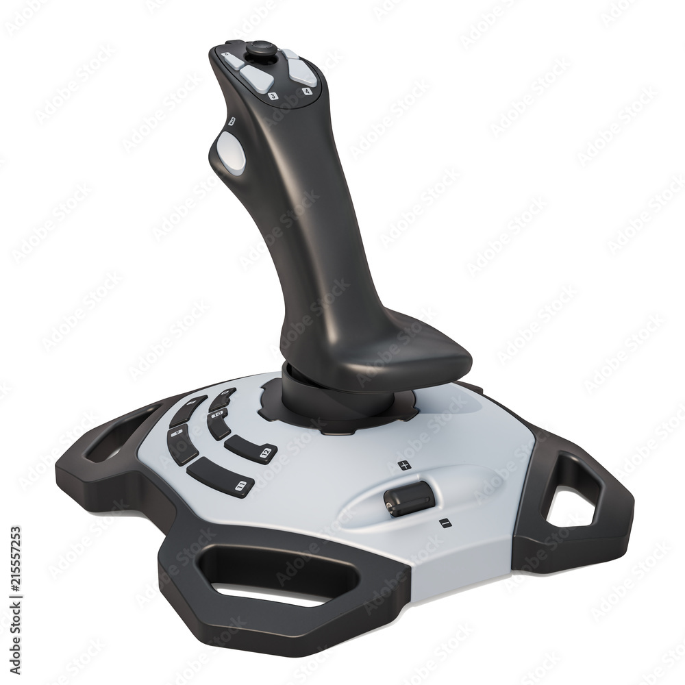 Poster joystick, 3d rendering