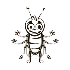 Cockroach ink drawing