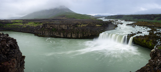 Thjofafoss waterfall panorama, Iceland