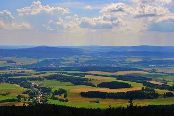 Fototapeta na wymiar Okolice Wałbrzycha widziane z góry