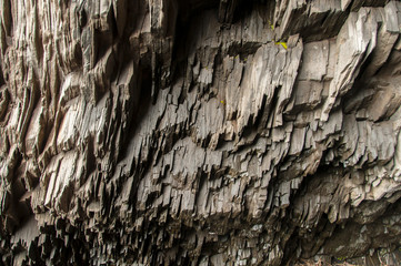 Texturas e padrões na bonita paisagem da Islândia