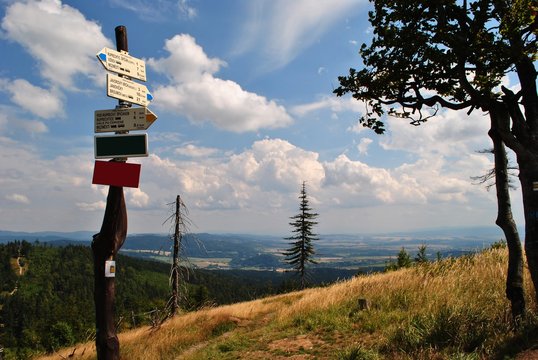 Fototapeta Góry Kamienne, Sudety - wycieczka w góry