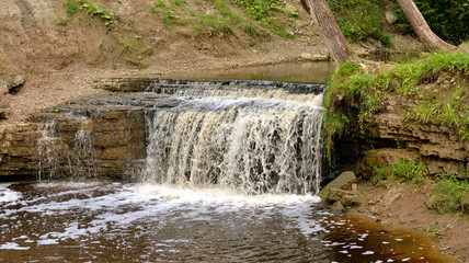 Small waterfall on Sablinka River.