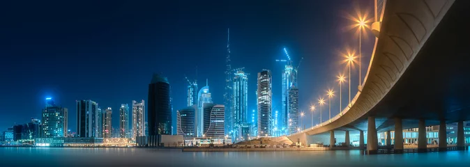 Foto op Canvas Panoramic view of Dubai Business bay, UAE © boule1301