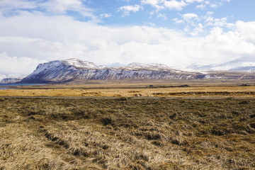 Fototapeta premium Snaefellsnes national park in Iceland: glaciers and rocks
