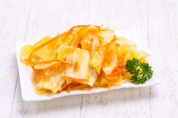 Traditional fermented cabbage