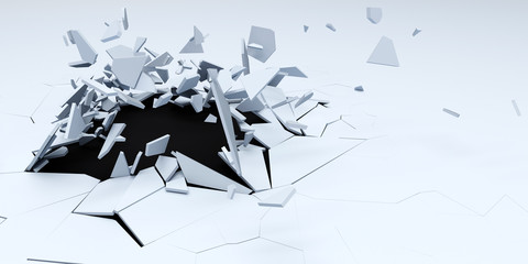 3D Shatter Abstract Wallpaper Background