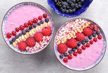 Smoothie bowls.