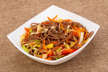 Soba noodle with vegeetables