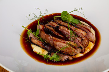 Grilled duck breast