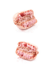 Macaron cookie isolated