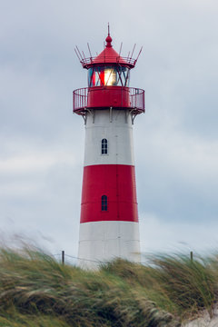 Beautiful Lighthouse List-Ost - A Lighthouse on the island Sylt 