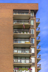 Balconies on high rise residential building