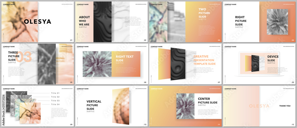 Poster minimal presentations design, portfolio vector templates with elements on white background. multipur