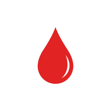 Blood drop. Vector. Isolated.