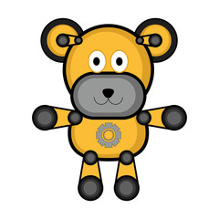 Isolated teddy bear toy icon