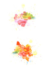 Watercolor drop stain isolated Watercolor drop stain isolated
