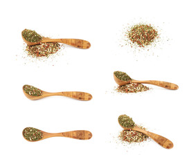 Pile of italian spices isolated