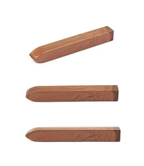 Stick of sealing wax isolated