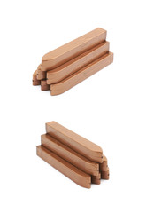 Sticks of sealing wax isolated
