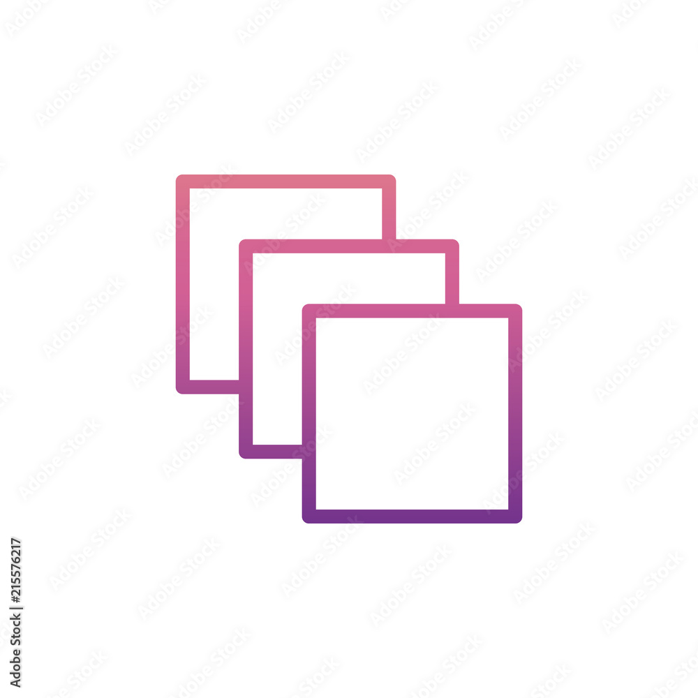 Poster strata icon in gradient style