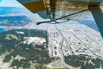 san Francisco cityscape plane tour - 215577837