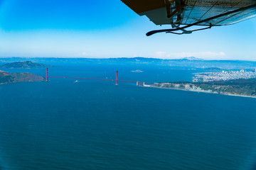 san Francisco cityscape plane tour - 215577851