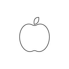 apple line vector icon for app and website, training symbols	