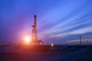 Obraz premium Oil drilling rig