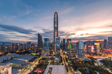Obraz premium Downtown skyline of Shenzhen