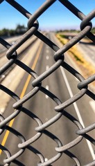 Fototapeta premium Street View through the Fence