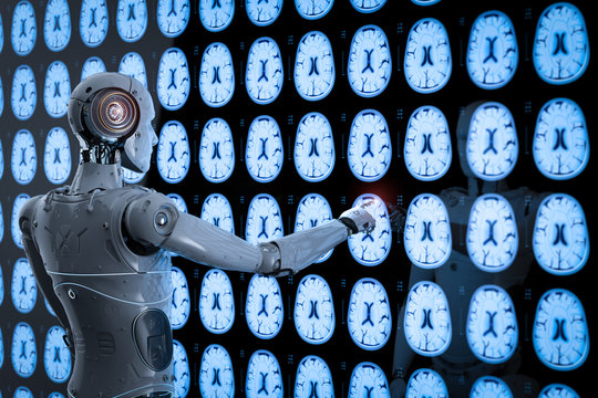 robot analyze x-ray brain