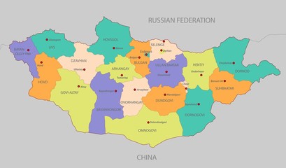 Map of Mongolia