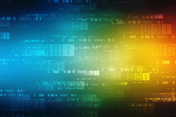 Binary Code Background, Digital Abstract technology background