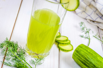Healthy cucumber drink