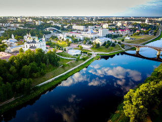 Aerial view of Vitebsk, Belarus