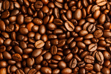 Coffee beans background