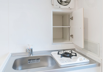 ワンルームマンション・リフォーム・キッチン・造作収納