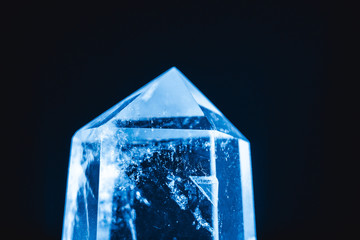 Crystal stone macro mineral surface