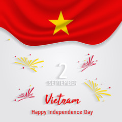 Vietnam national day vector. Vietnam independence day.