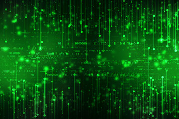 Binary Code Background, Digital Abstract technology background
