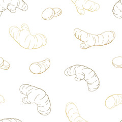 Turmeric graphic color seamless pattern background illustration vector