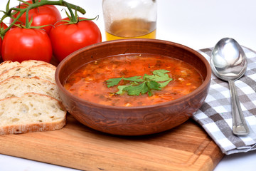 Hot dish on the table.