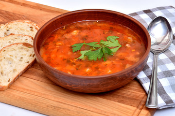 Hot dish on the table.