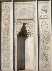 Ottoman marble carving art detail