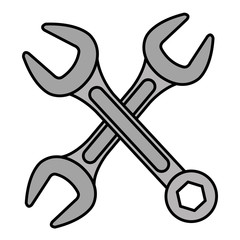 wrenchs keys crossing icon