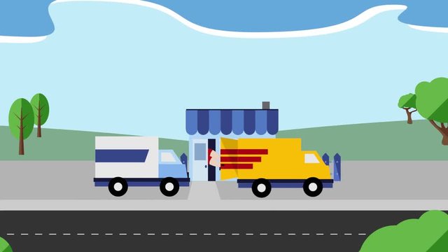 Delivery and distribution on the market