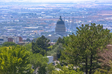 View of the dome of Utah State Capital Building